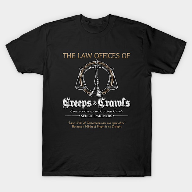 Creeps and Crawls T-Shirt by woodsman